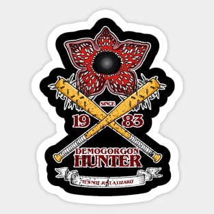 STRANGER THINGS 3 : DEMOGORGON HUNTER GRUNGE STYLE V1 Sticker